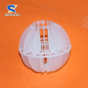 CPVC PVDF PTFE 1 1.5 2 Bola hueca poliédrica de plástico para la industria ambiental